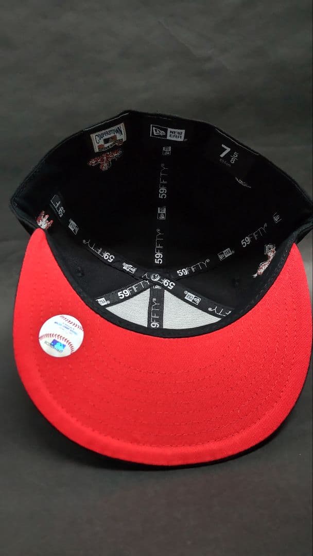 NEWERA NYヤンキースデビルズマウスカスタムキャップブラック5/8