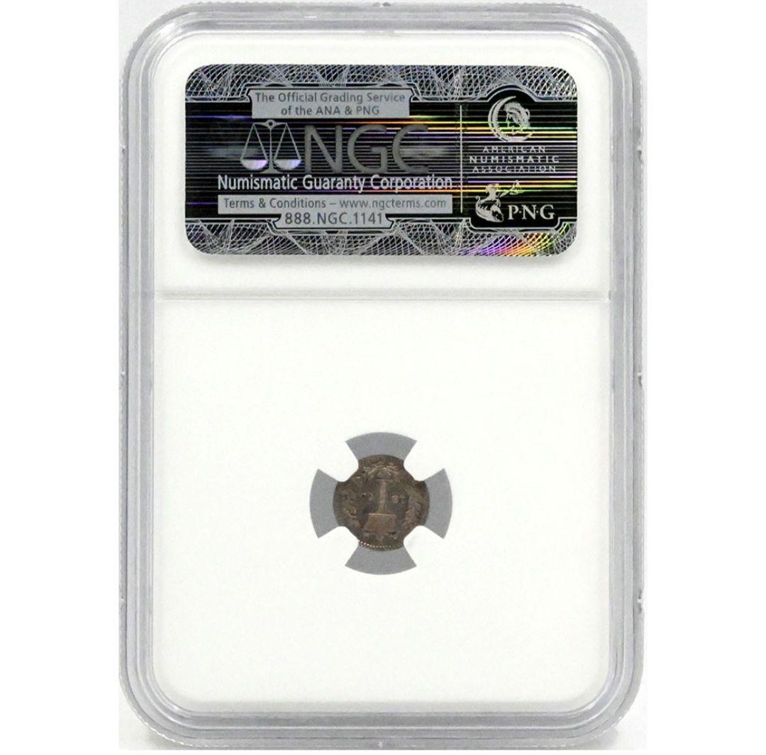 1860年 英国NGC鑑定 MS62 マウンディ 1ペニー銀貨 ヴィクトリア女王