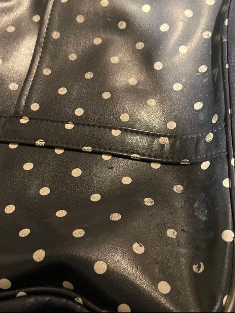 値下げ受付⭕️COMME des GARCONS ネイビードットボストンバッグ
