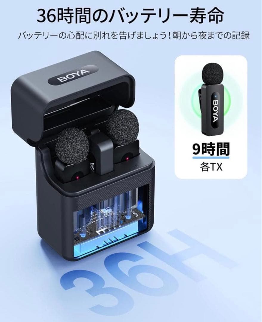 新品未開封Boya BY-V30ワイヤレスピンマイク