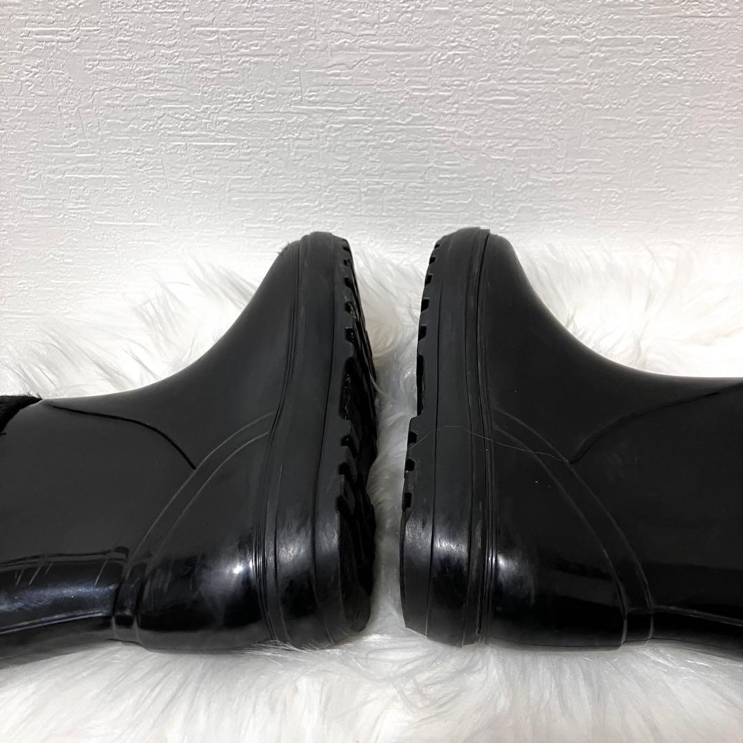 モンクレール MONCLER ロゴワッペン キッズ レインブーツ ブラック