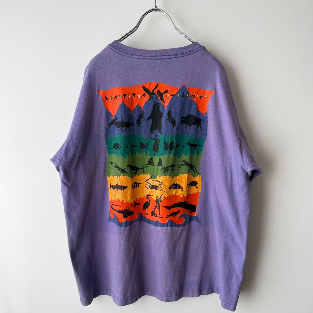 Patagonia 半袖 Tシャツ Lサイズ USA製 絶滅危惧種