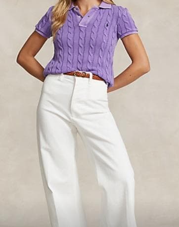 正規品　Polo Ralph Lauren 　ケーブルニットポロ 　Mサイズ相当