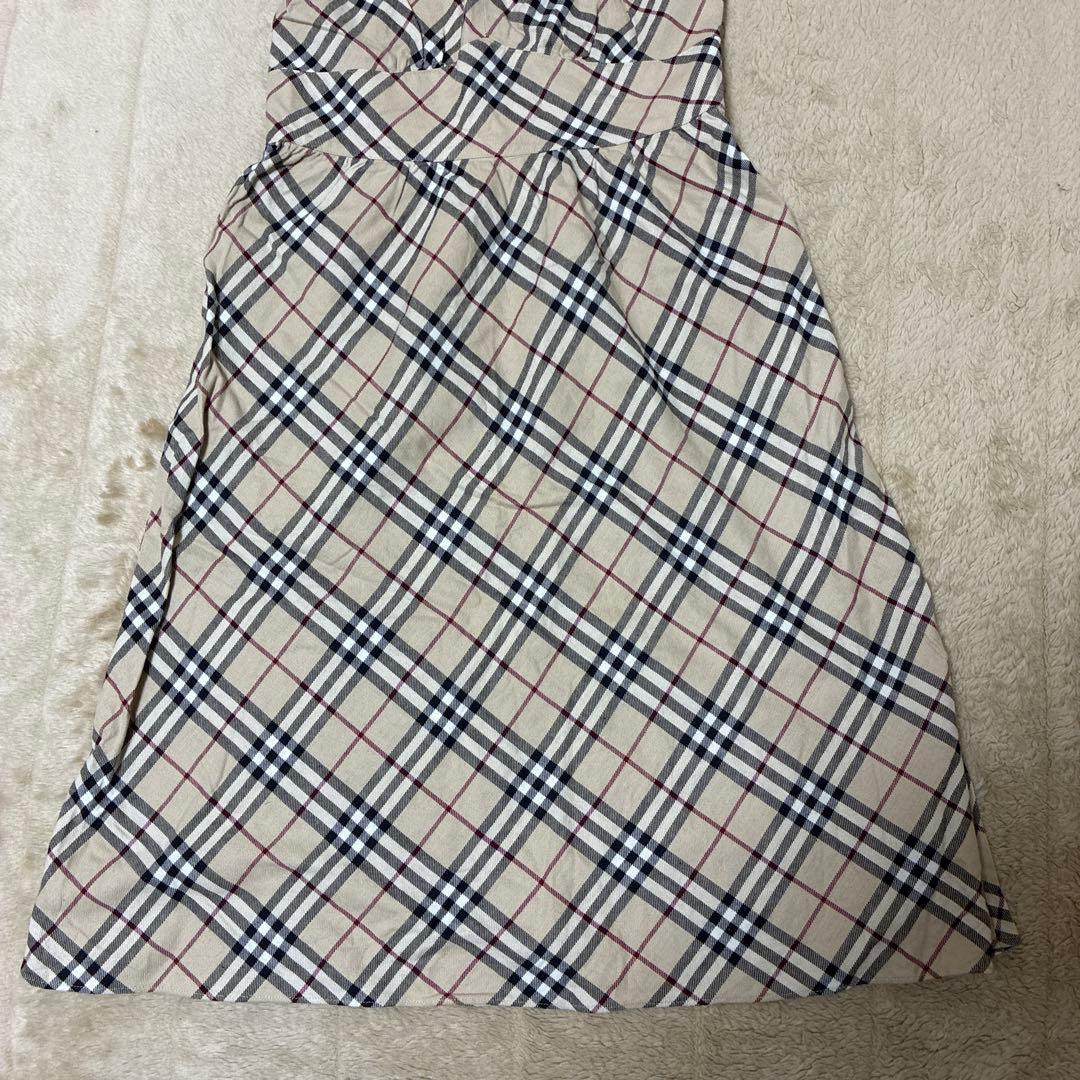 Burberry チェック柄ノースリーブワンピース