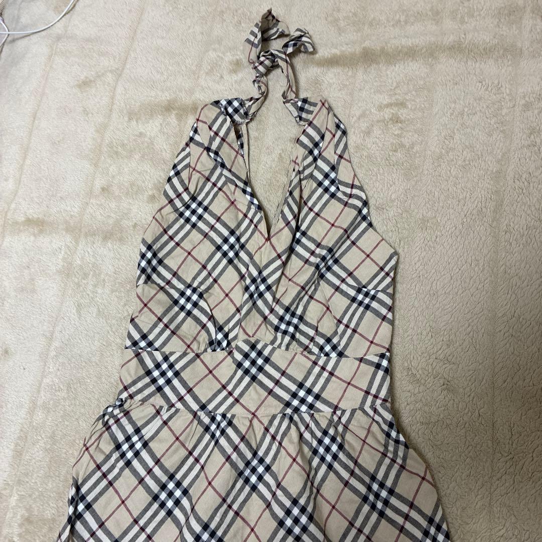 Burberry チェック柄ノースリーブワンピース