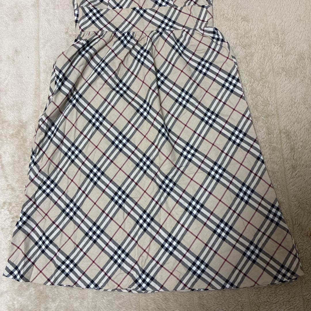 Burberry チェック柄ノースリーブワンピース