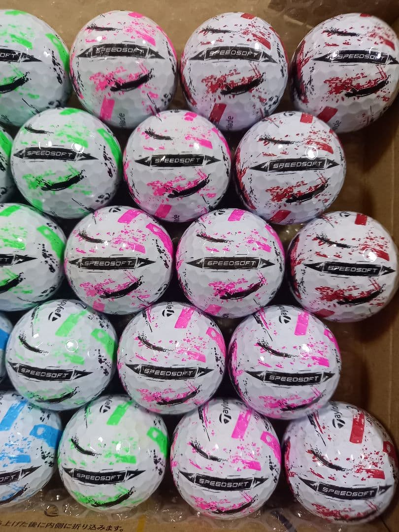 美品 テーラーメイド SPEED SOFT INK ロストボール 28球