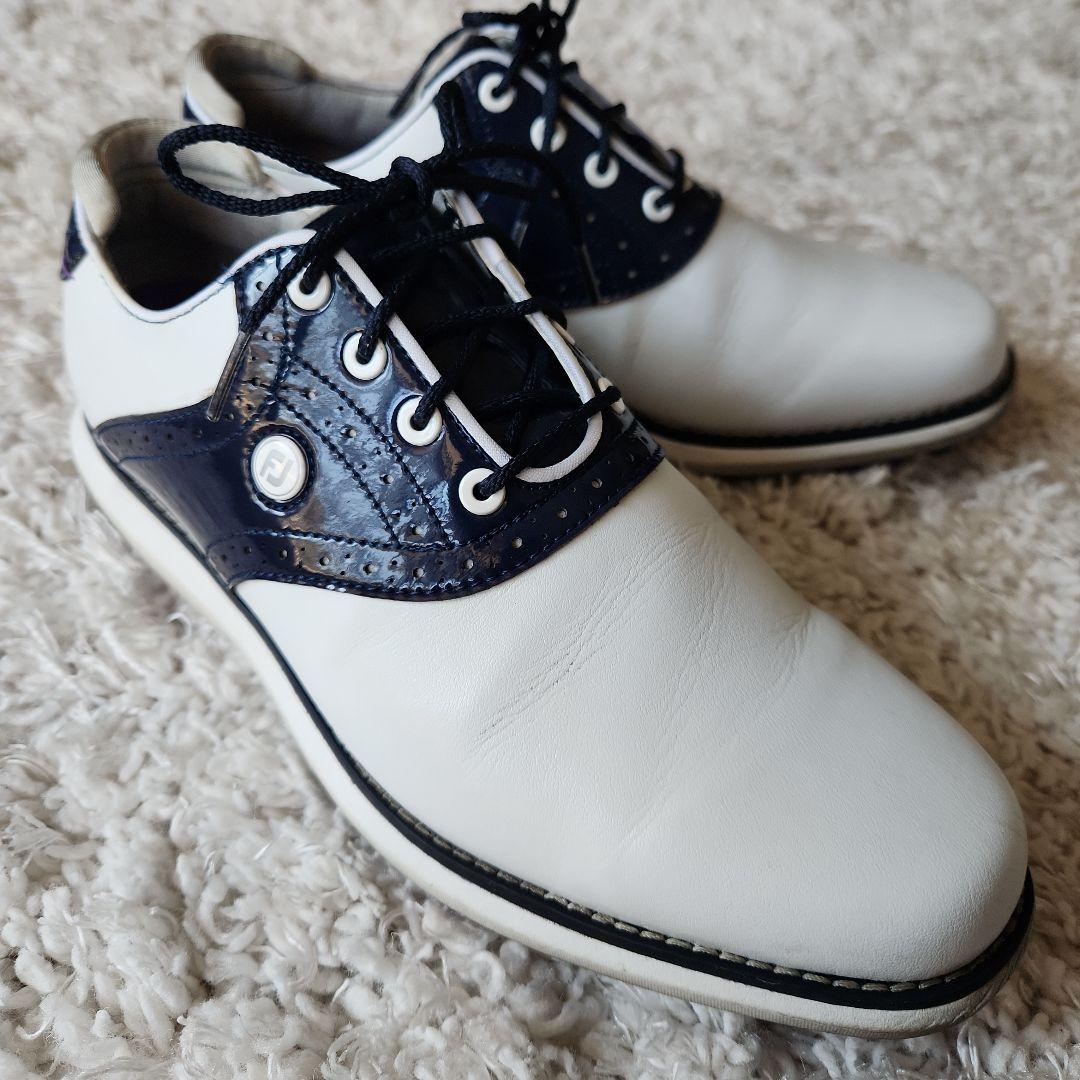FootJoy ゴルフシューズ ホワイト/ネイビー