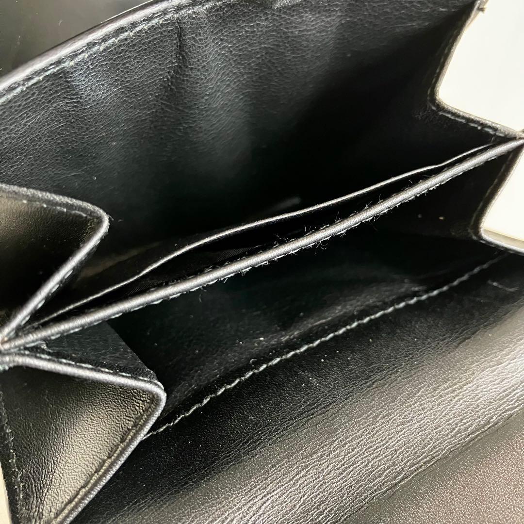 GUCCI Compact Wallet Black Leather 財布 黒