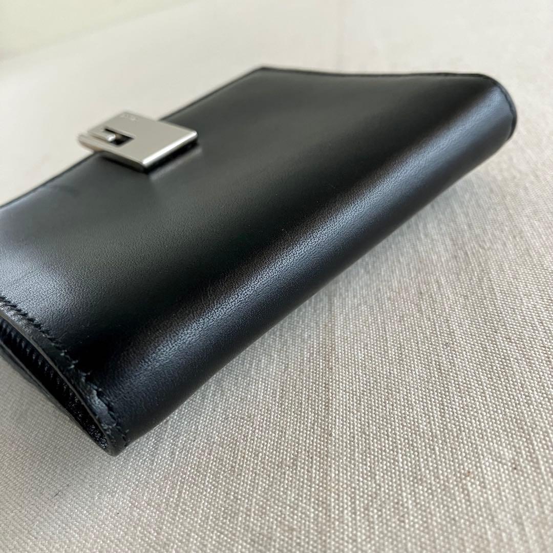 GUCCI Compact Wallet Black Leather 財布 黒