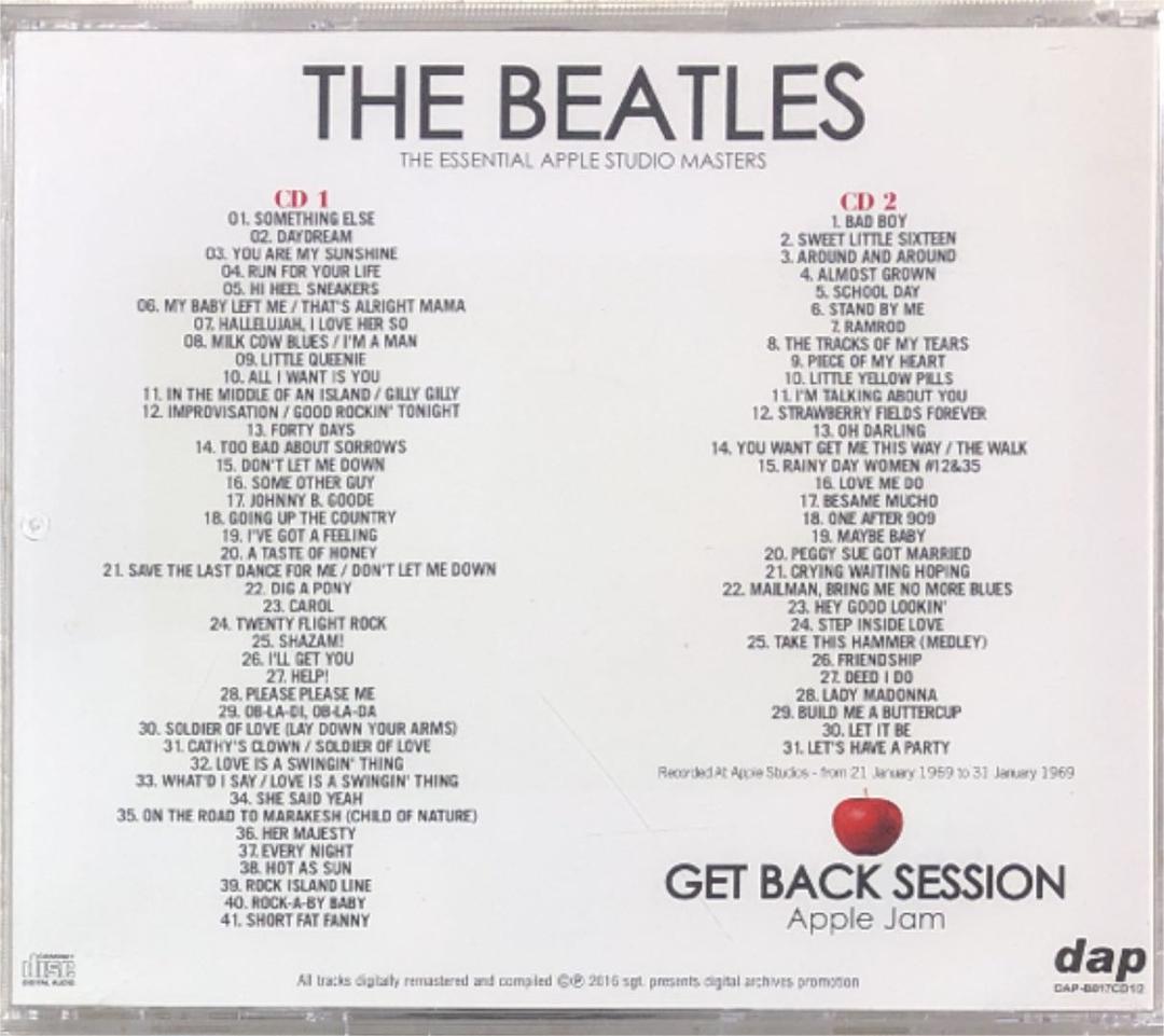 白＆黒！ 4CDセット！The Beatles/Get Back Session