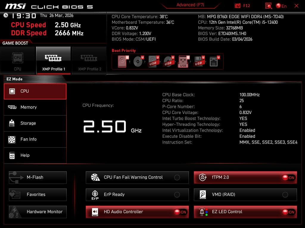 MSI B760I EDGE WIFI マザーボード