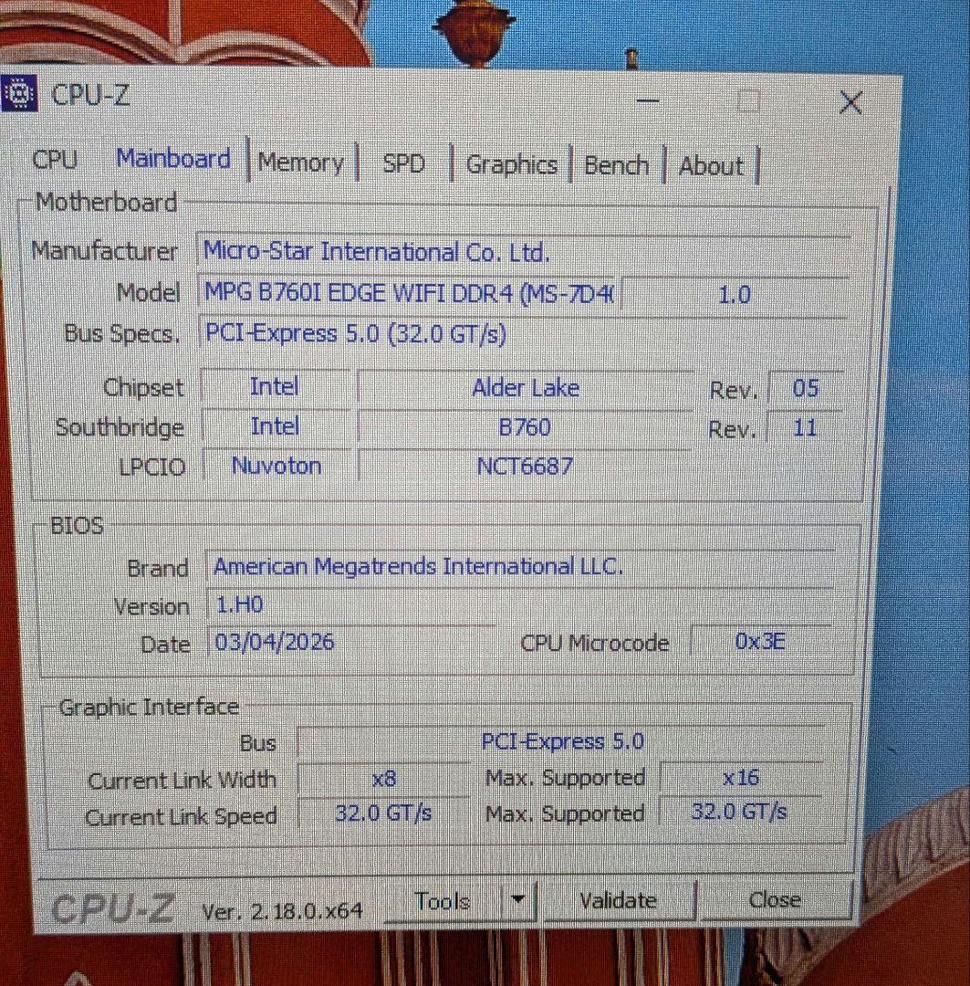 MSI B760I EDGE WIFI マザーボード