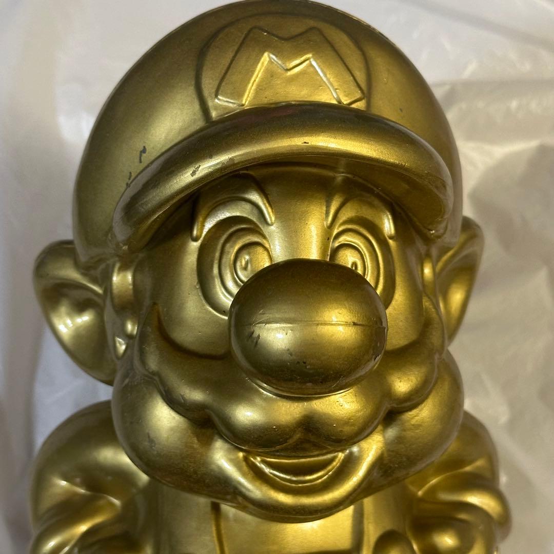非売品　任天堂 店頭ディスプレイ 黄金　ゴールド マリオ 像　フィギュア　レトロ