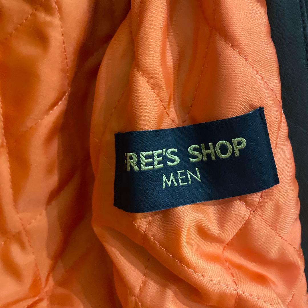 FREE'S SHOP MA-1ジャケット 　ヤギ革　メンズ　ヴィンテージ　古着