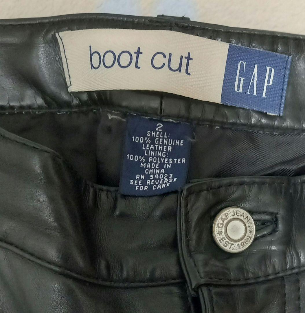 ☆GAP☆スリム本革パンツ②