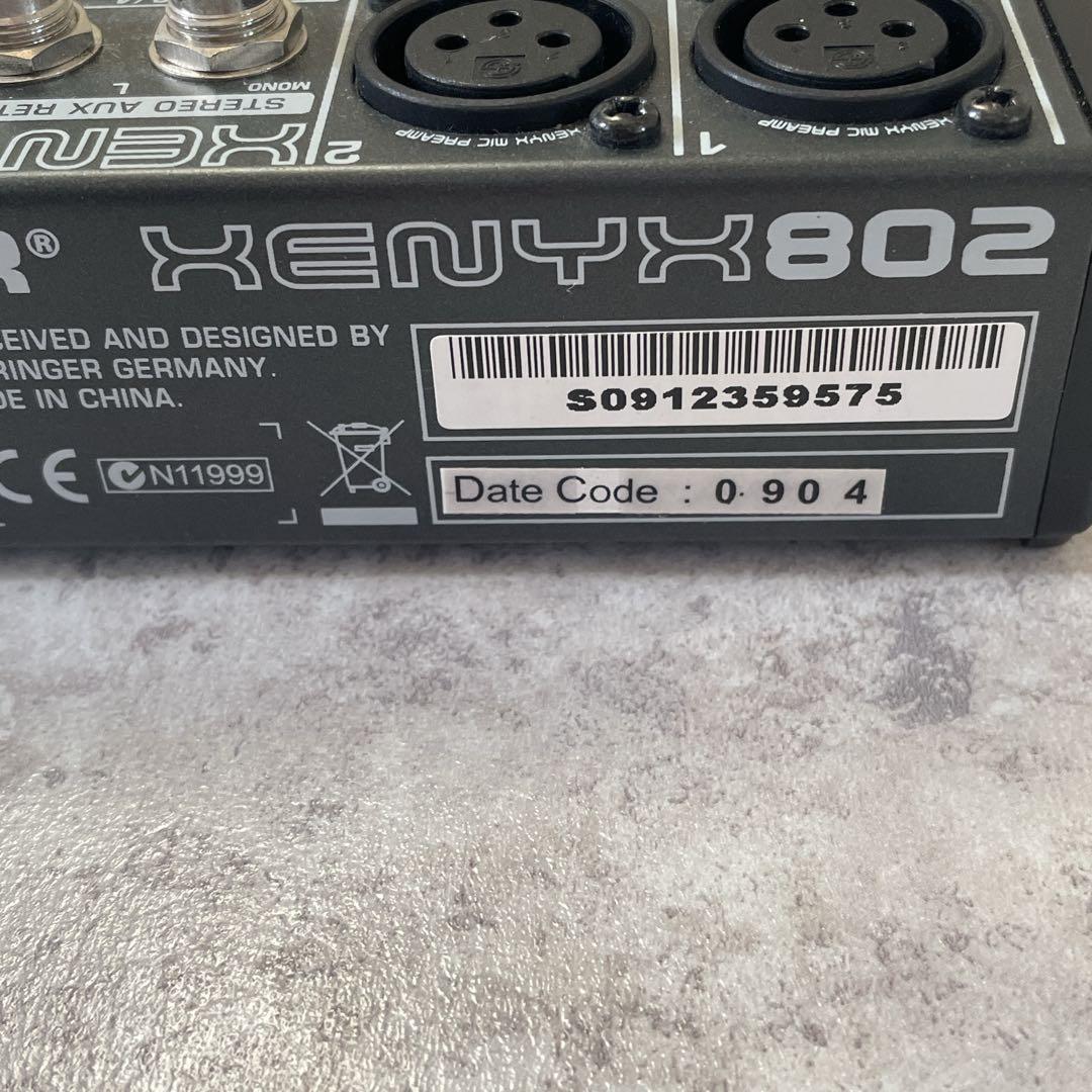 【簡易通電⭕️】BEHRINGER XENYX802 アナログコンパクトミキサー