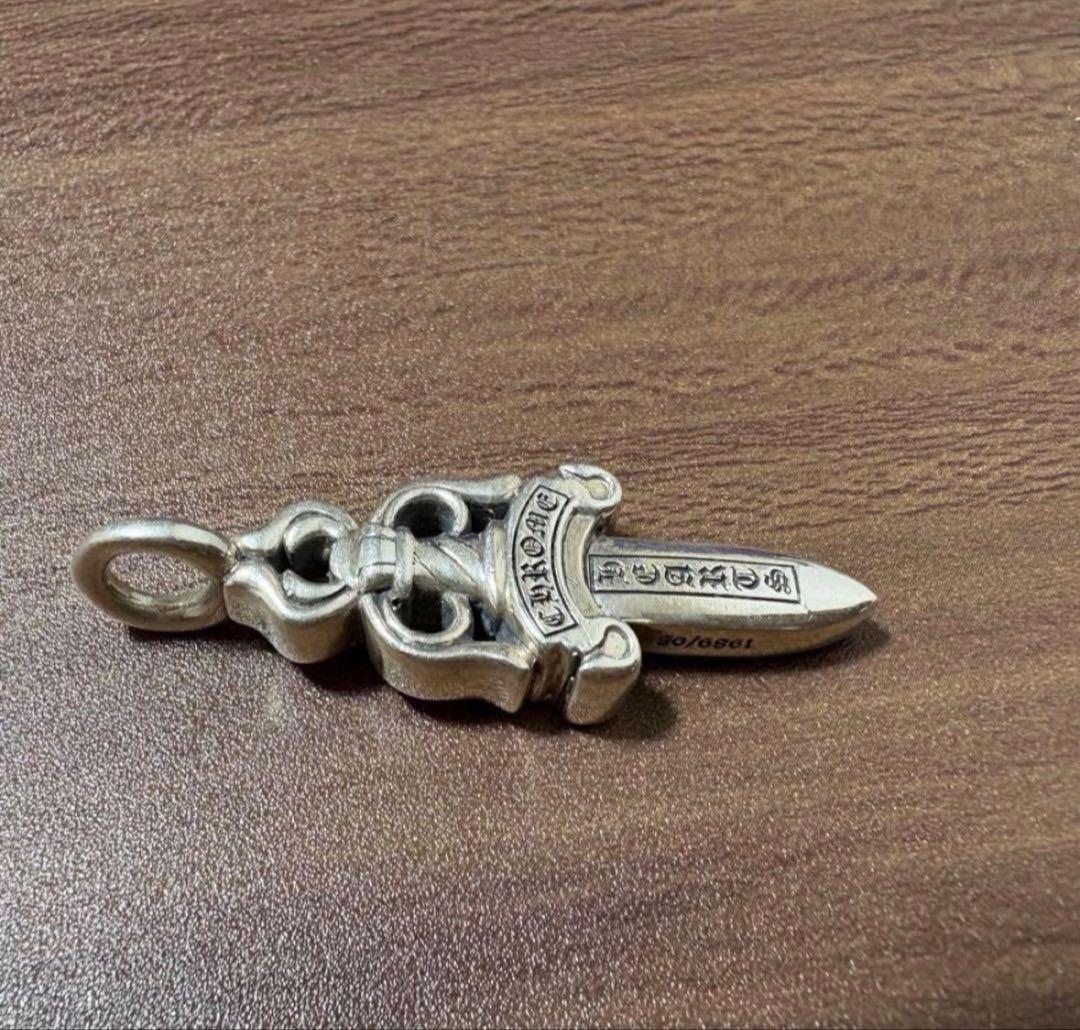 CHROME HEARTS ダブルダガー　カスタムパヴェ SV925 ルビー