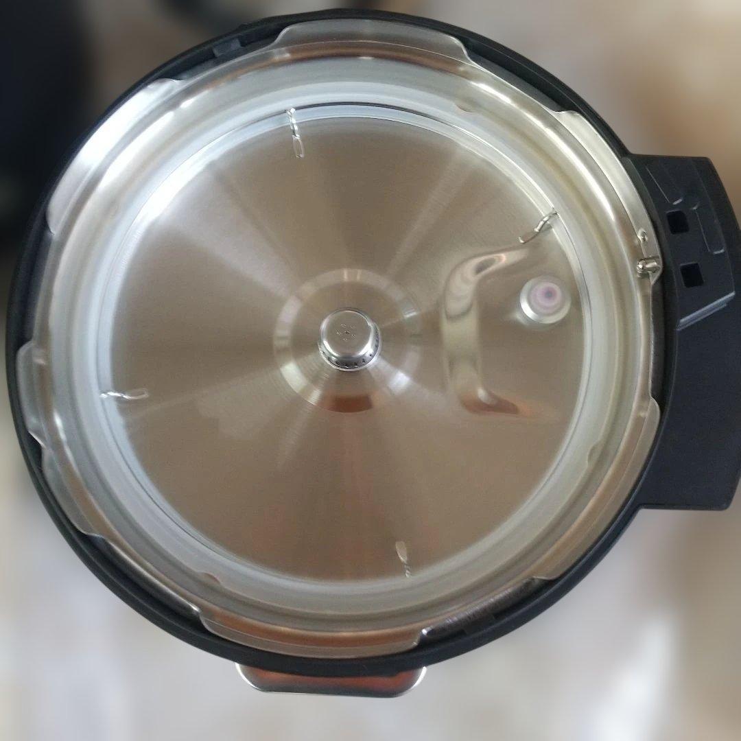 ♥️アイリスオーヤマ ♥️電気圧力鍋 4L 黒 デジタル表示 ガラス蓋付き
