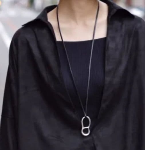 アクセサリー Old Bow / cord necklace \"sui\" (type B)