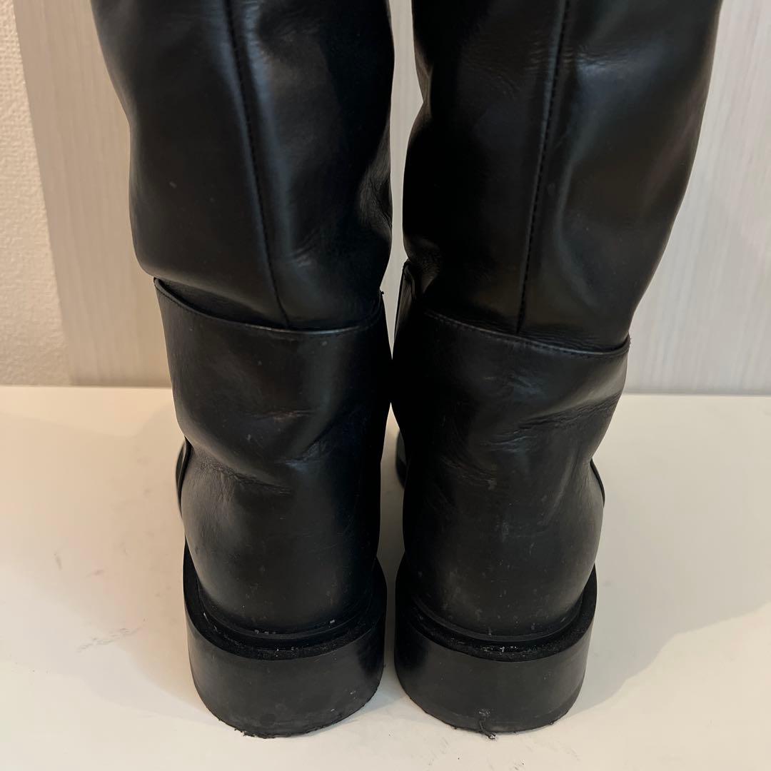 COS コス レザー ロングブーツ ブラック 本革 CC0504 EUR 37