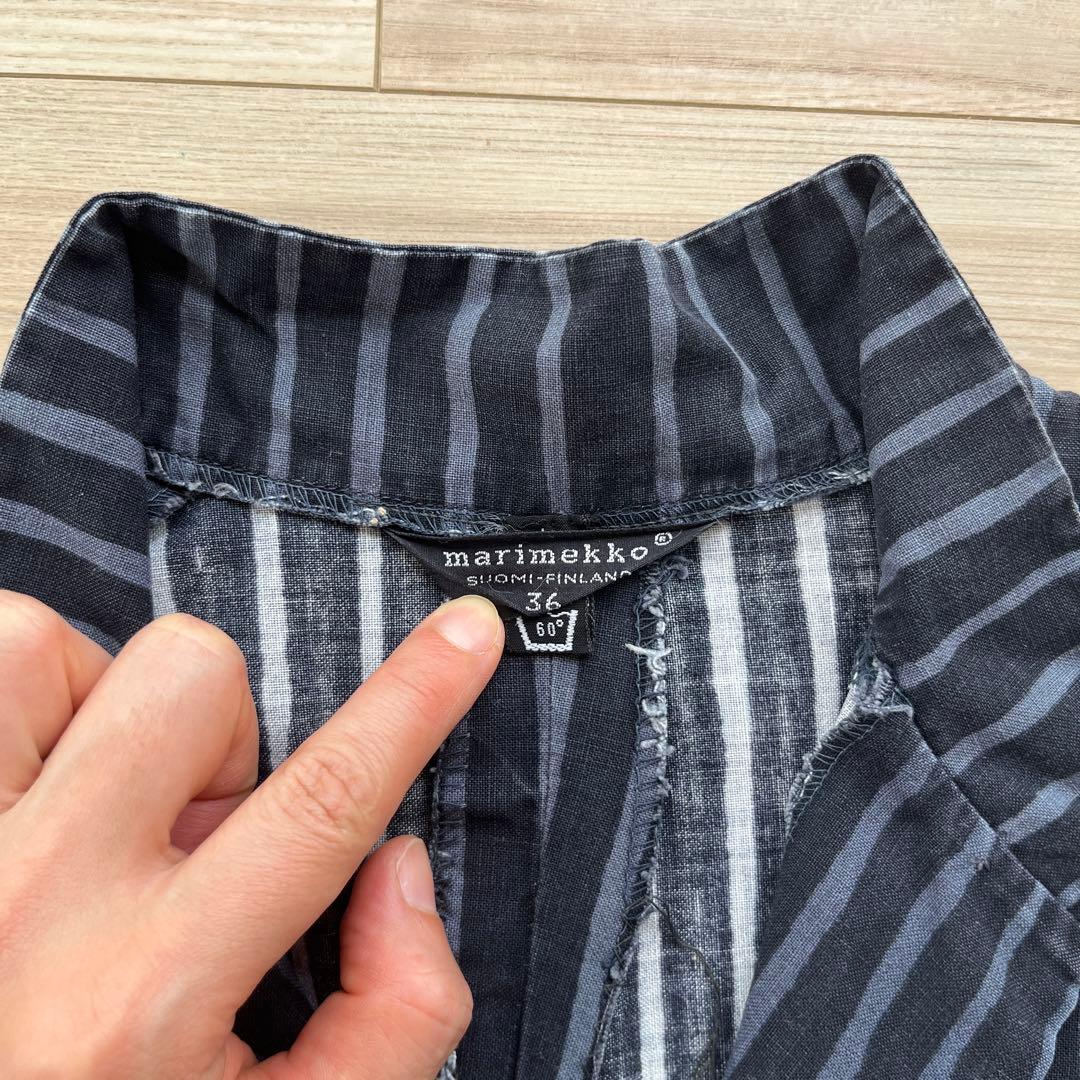 Vintage marimekko ワンピース　ヨカポイカ　ネイビー