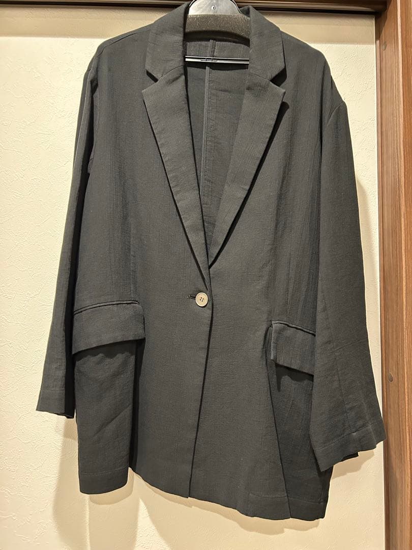 新品SALONadam et ropéオーガニックコットンダブルガーゼジャケット