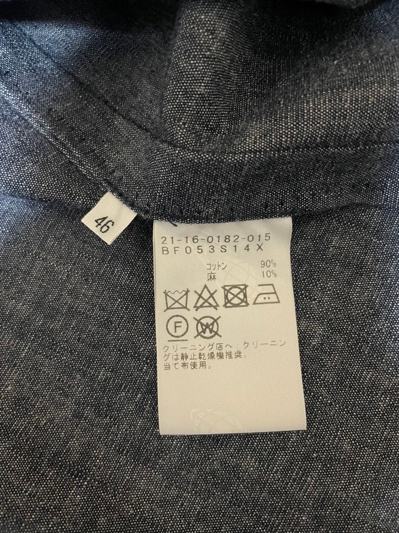 BEAMS F コットンリネンイージージャケット　リングヂャケット