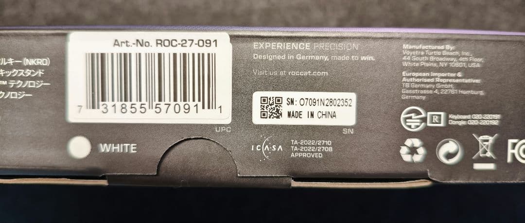 【新品未使用】ROCCAT Vulcan II Mini Air 日本語配列