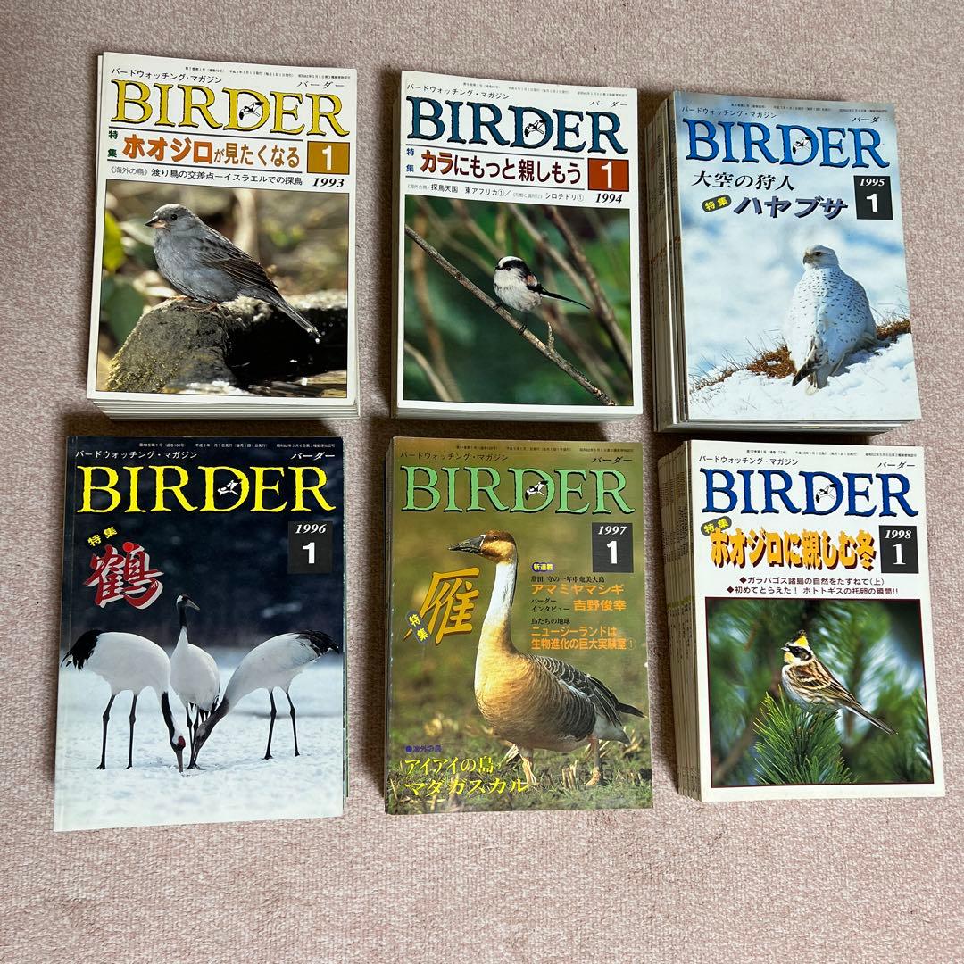 BIRDER バーダー（月刊日本の生物）　　　　　　　　441冊 37年分