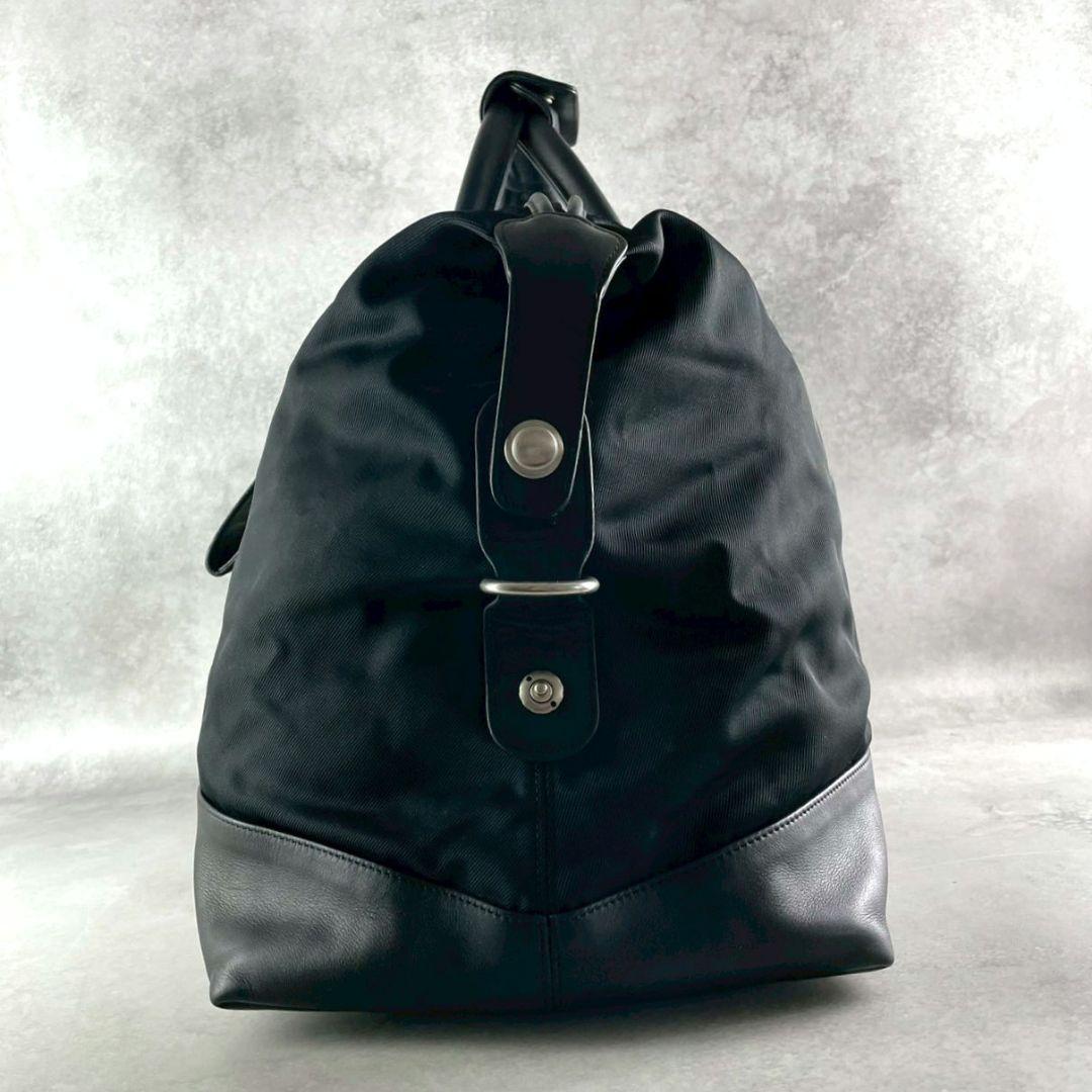 付属品有 コーチ 2way vintage ボストンバッグ ビジネス レザー 黒