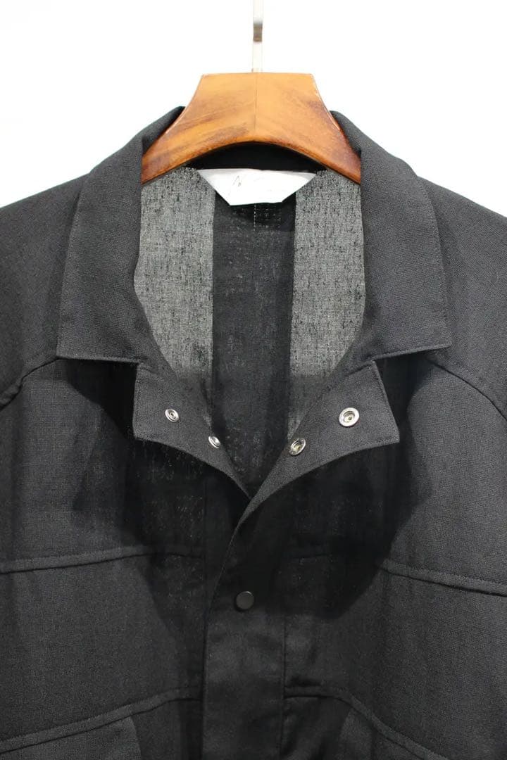 ジャケット・アウター Ancellm 25ss Melange Snap Blouson Black