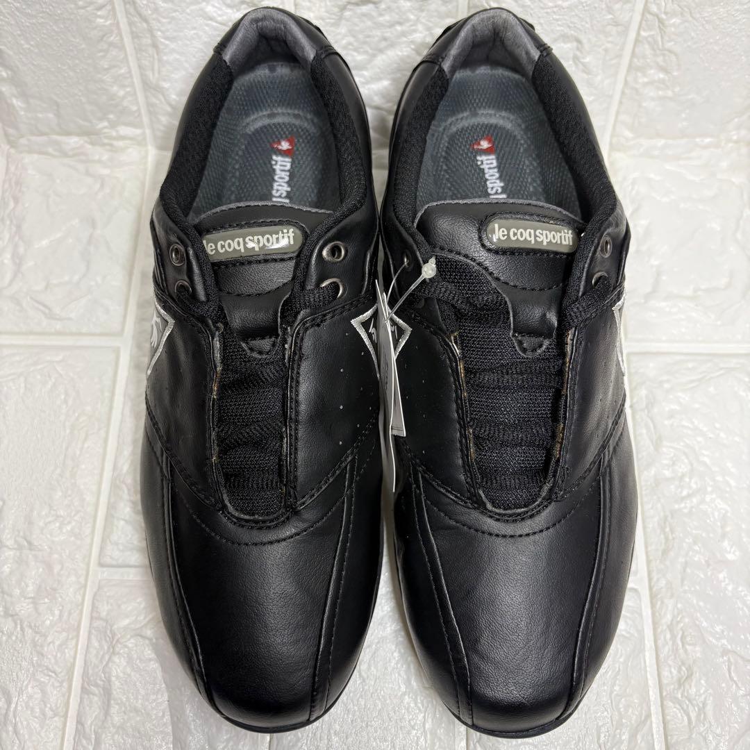 【新品タグ付】 le coq sportif ゴルフシューズ 23.5cm 黒