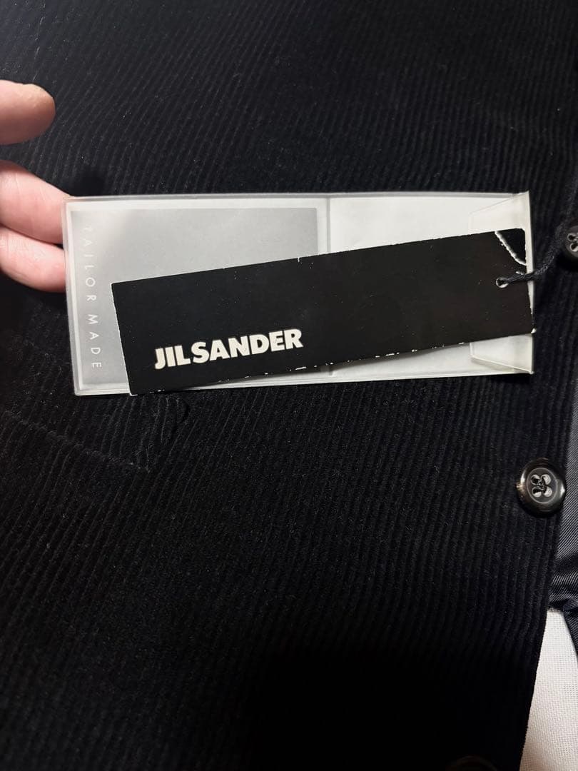 JIL SANDER ジルサンダー コーデュロイベスト ジレ ブラック 本人期