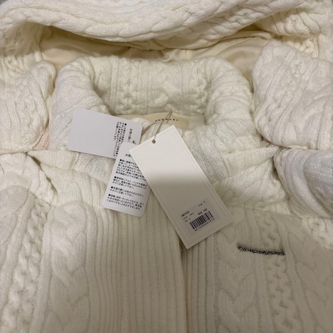 未使用 Mary quilting knit shape jacket