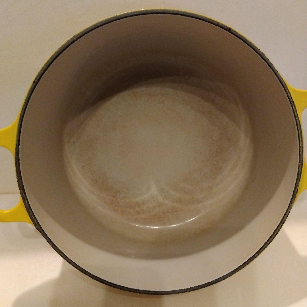 LE CREUSET ル・クルーゼ 両手鍋 18cm イエロー ルクルーゼ