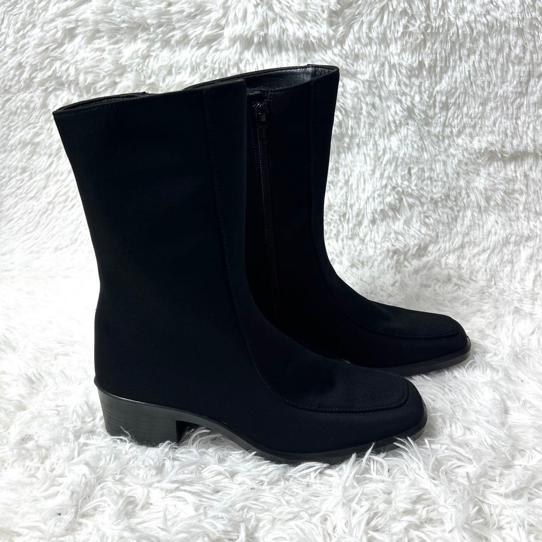 【極美品】TOP DRY GORE-TEX ミドル丈ブーツ ブラック 24cm