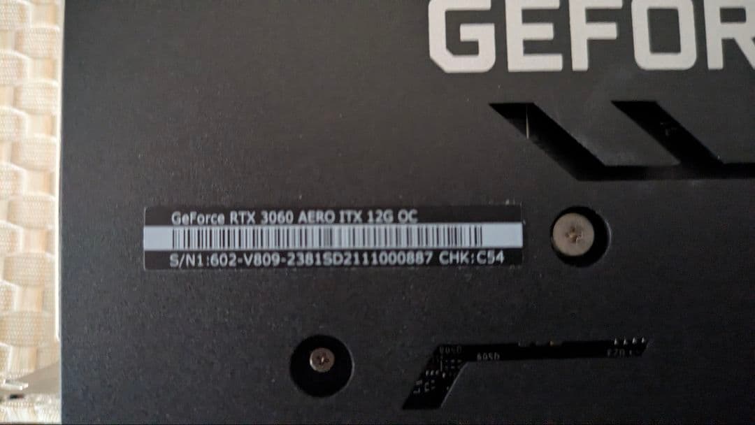 グラフィックボード・グラボ・ビデオカード MSi GEFORCE RTX3060 AERO 12GB OC