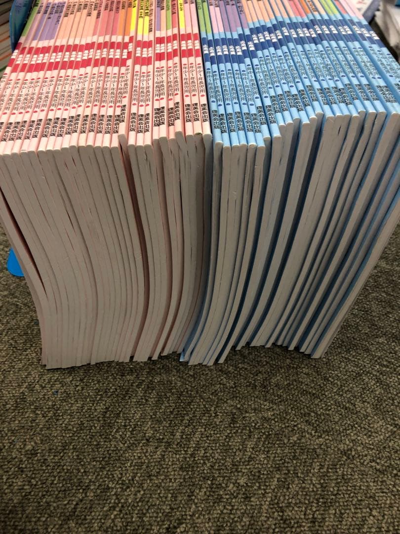 理英会　ばっちりくんドリル　基礎編/応用編　54冊　 中古　状態おおむね良品