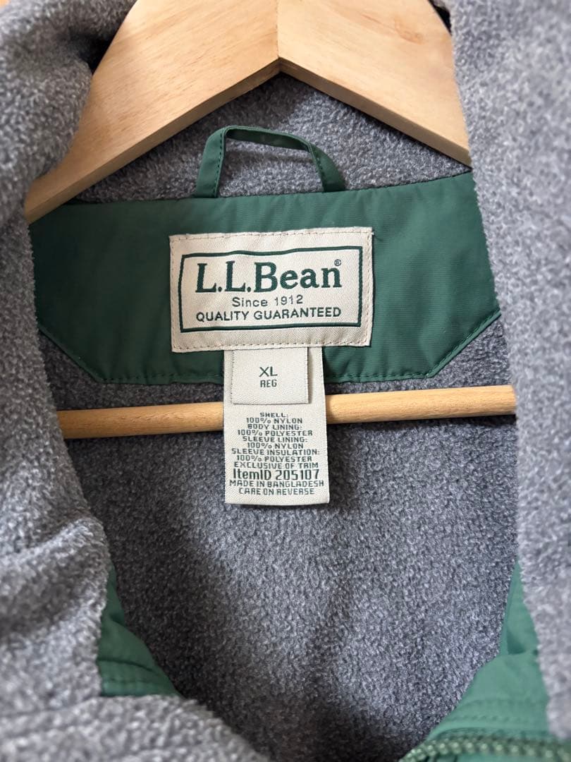 L.L.Bean XL 緑色 ジャンパー ワンポイントロゴ