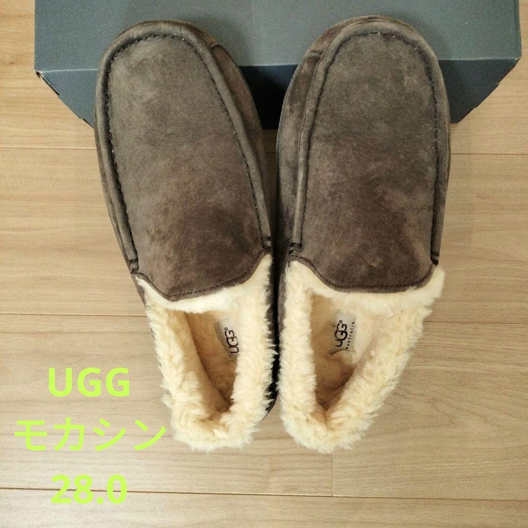 UGG モカシン 28.0 ブラウン　ムートン　メンズ　アグ