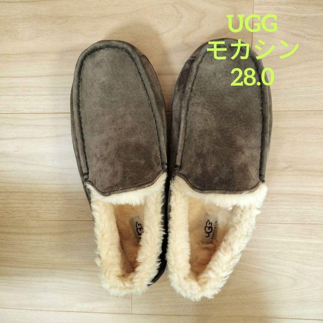 UGG モカシン 28.0 ブラウン　ムートン　メンズ　アグ
