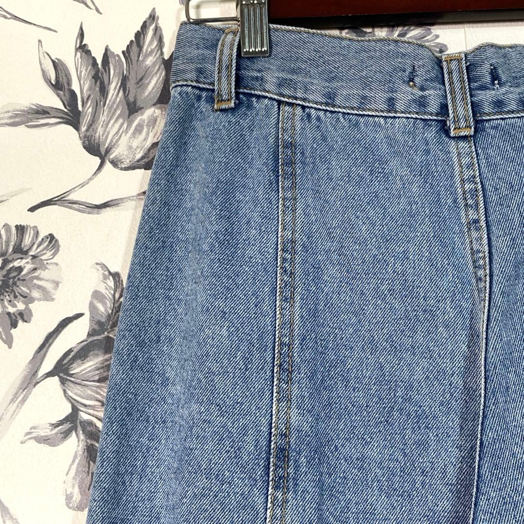 美品【canaljean】El mar シーム デニム パンツ ライトブルー