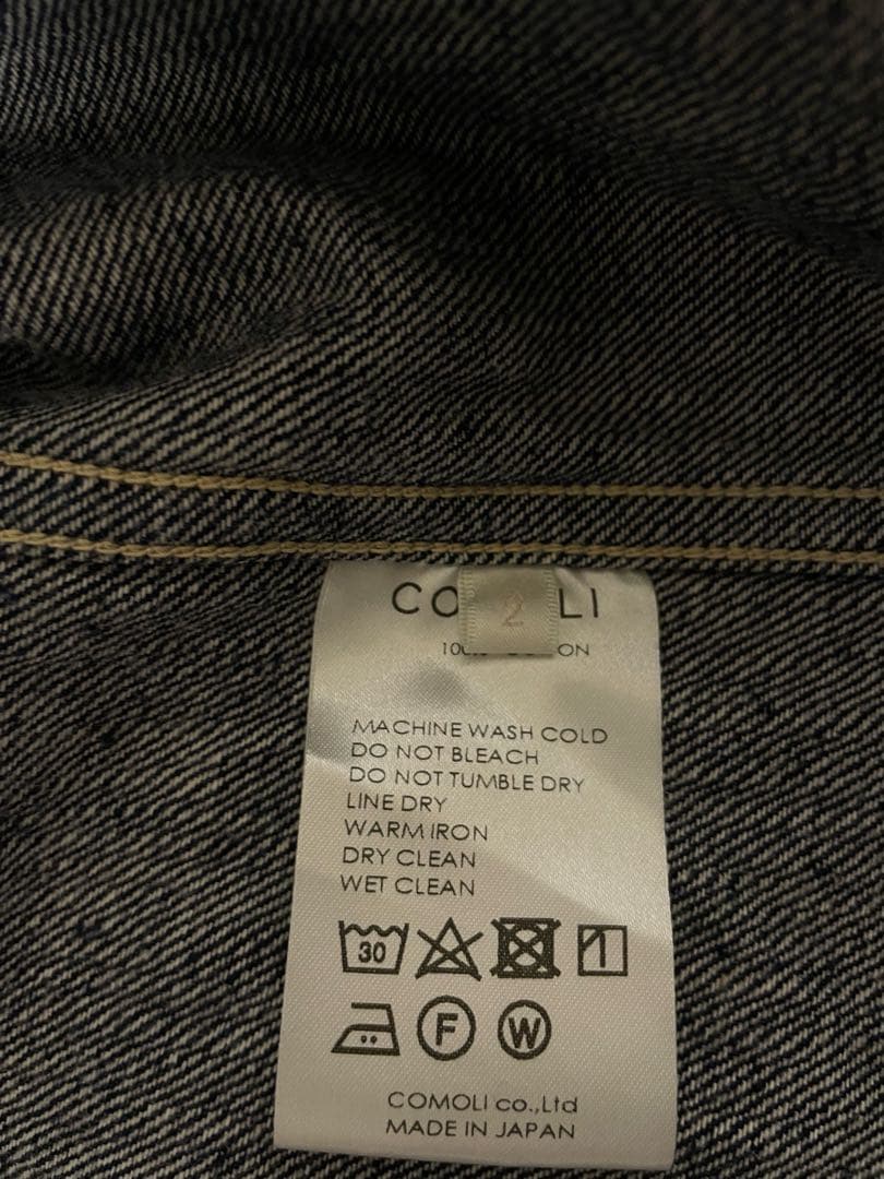 comoli デニム カバーオール size2 インディゴ 21AW