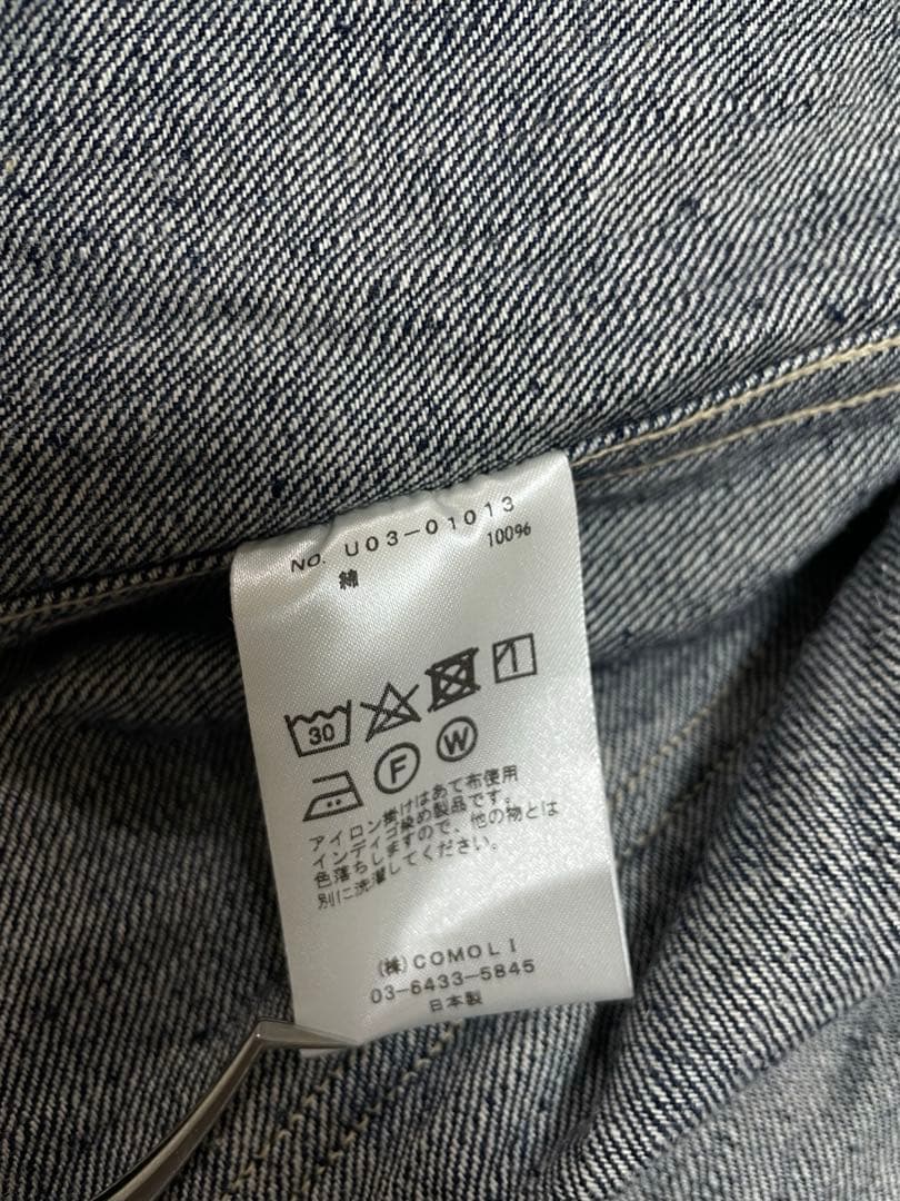comoli デニム カバーオール size2 インディゴ 21AW