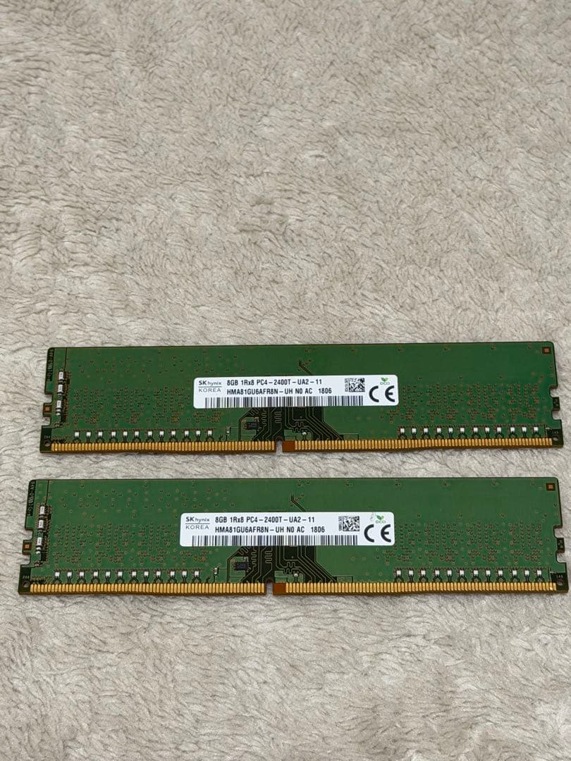 メモリー SK Hynix PC4-2400T 8GB x2