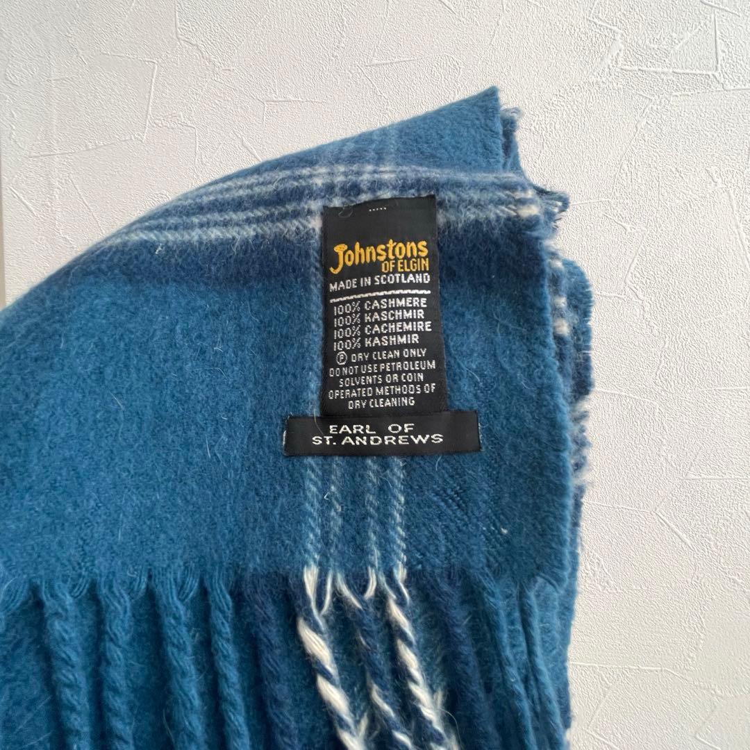 【英国製】Johnstons カシミヤ マフラー 100% CASHMERE