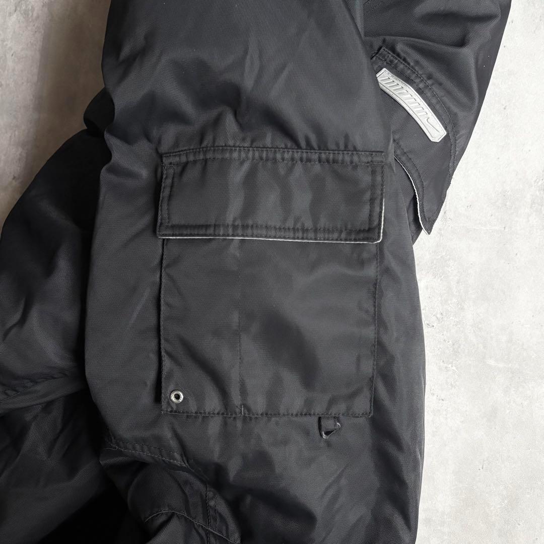 【00s nike】モッズコート　ドローコード付き　ボア　テック　多機能　古着
