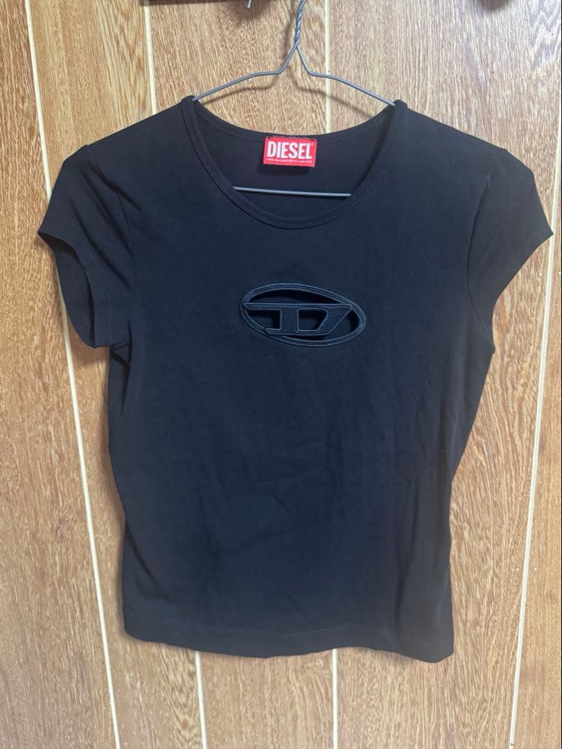 DIESEL T-Angie ブラック 半袖Tシャツ