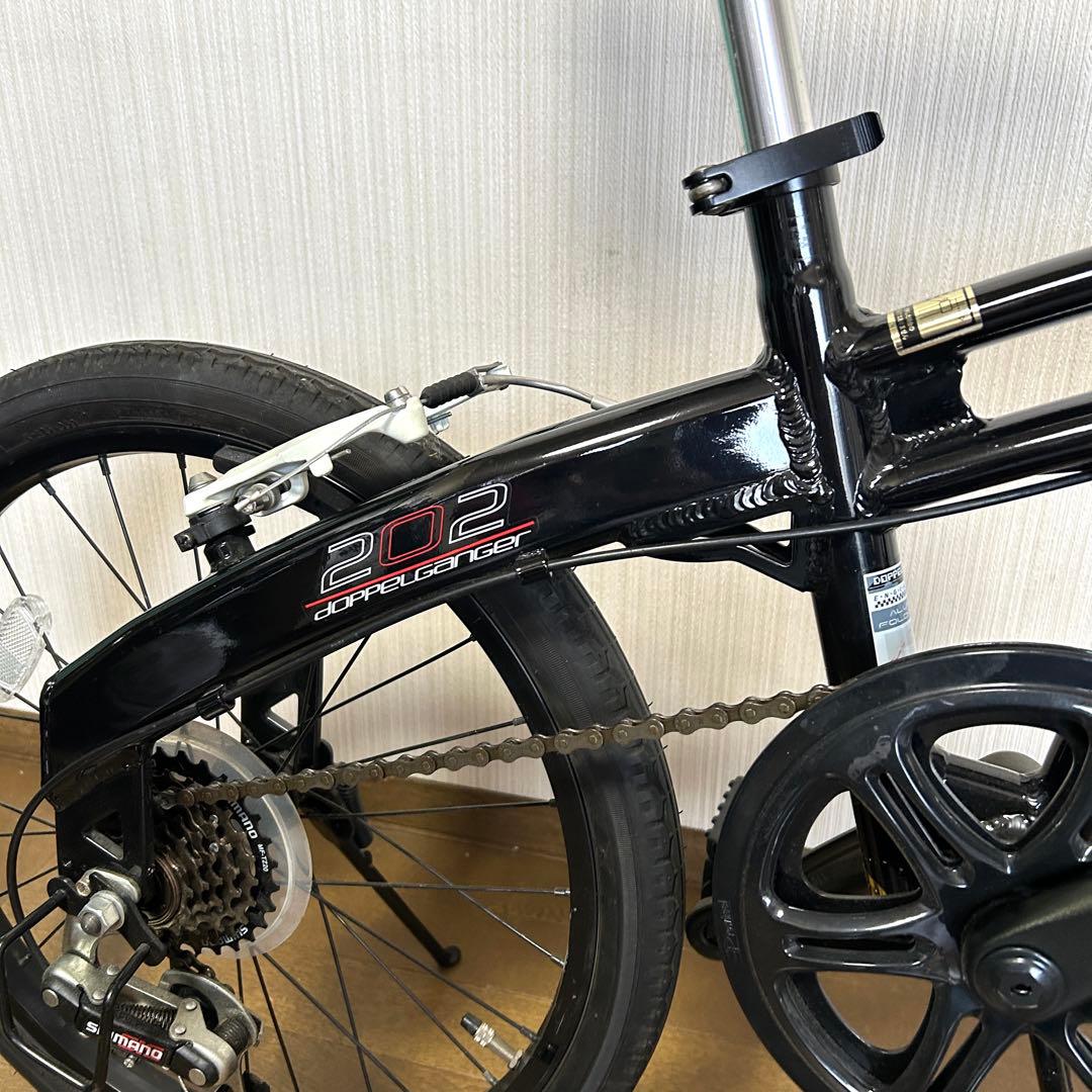 軽い アルミフレーム 折畳み自転車 ドッペルギャンガー 202 20インチ 6段